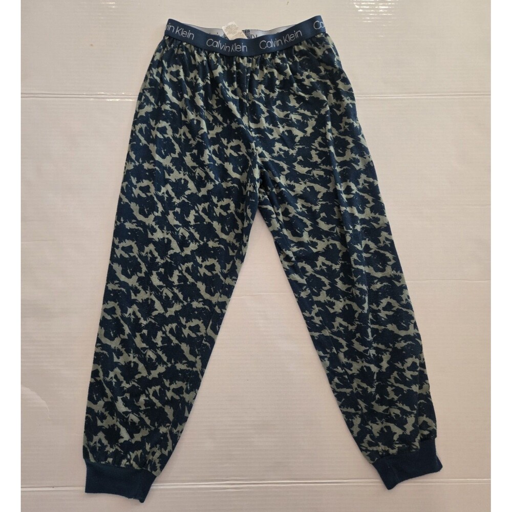 Calvin Klein Kids PJ Bottoms Cozy Fit Size Youth 7/8 Camo Print